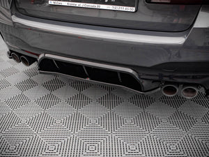 Maxton Design BMW M5 F90 facelift full body kit installed, showcasing sporty front splitter, side skirts, and rear diffuser.