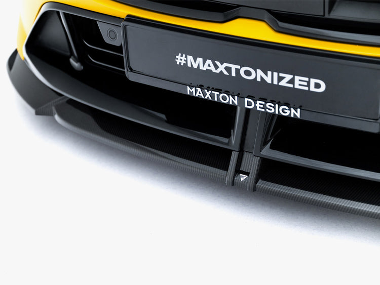 Maxton Design Carbon Fiber Front Splitter BMW M135i / 1 M-Pack F70 - Wayside Performance 