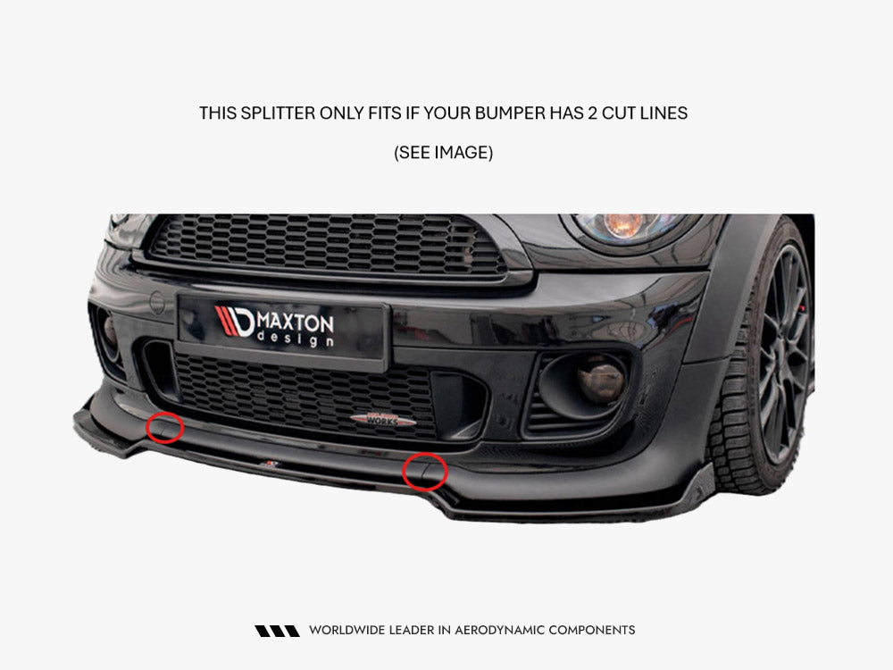 Maxton Design Front Splitter V.3 Mini Cooper John Cooper Works R56 - Wayside Performance 