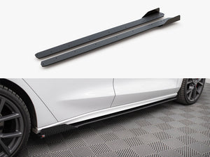 Maxton Design Street Pro Side Skirt Diffusers (+flaps) Ford Focus St / St-line Mk4 - Wayside Performance 