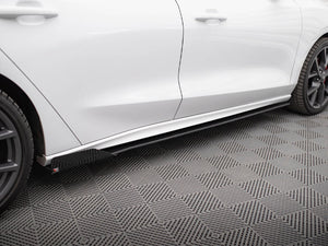 Maxton Design Street Pro Side Skirt Diffusers (+flaps) Ford Focus St / St-line Mk4 - Wayside Performance 