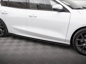 Maxton Design Street Pro Side Skirt Diffusers (+flaps) Ford Focus St / St-line Mk4 - Wayside Performance 