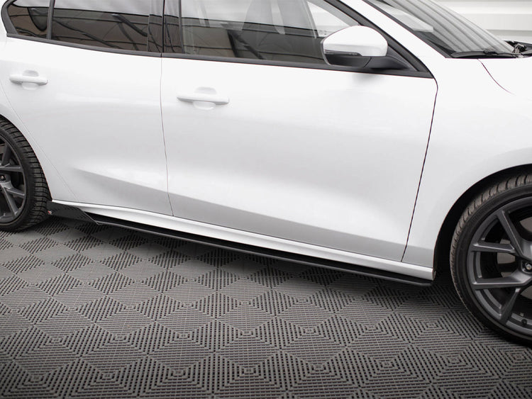 Maxton Design Street Pro Side Skirt Diffusers (+flaps) Ford Focus St / St-line Mk4 - Wayside Performance 