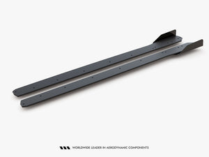 Maxton Design Street Pro Side Skirt Diffusers (+flaps) Ford Focus St / St-line Mk4 - Wayside Performance 