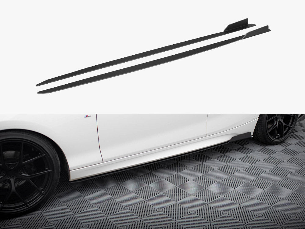 Maxton Design Racing Side Skirt Diffusers BMW 1 M135i / M140i / M-Pack F21 - Wayside Performance 