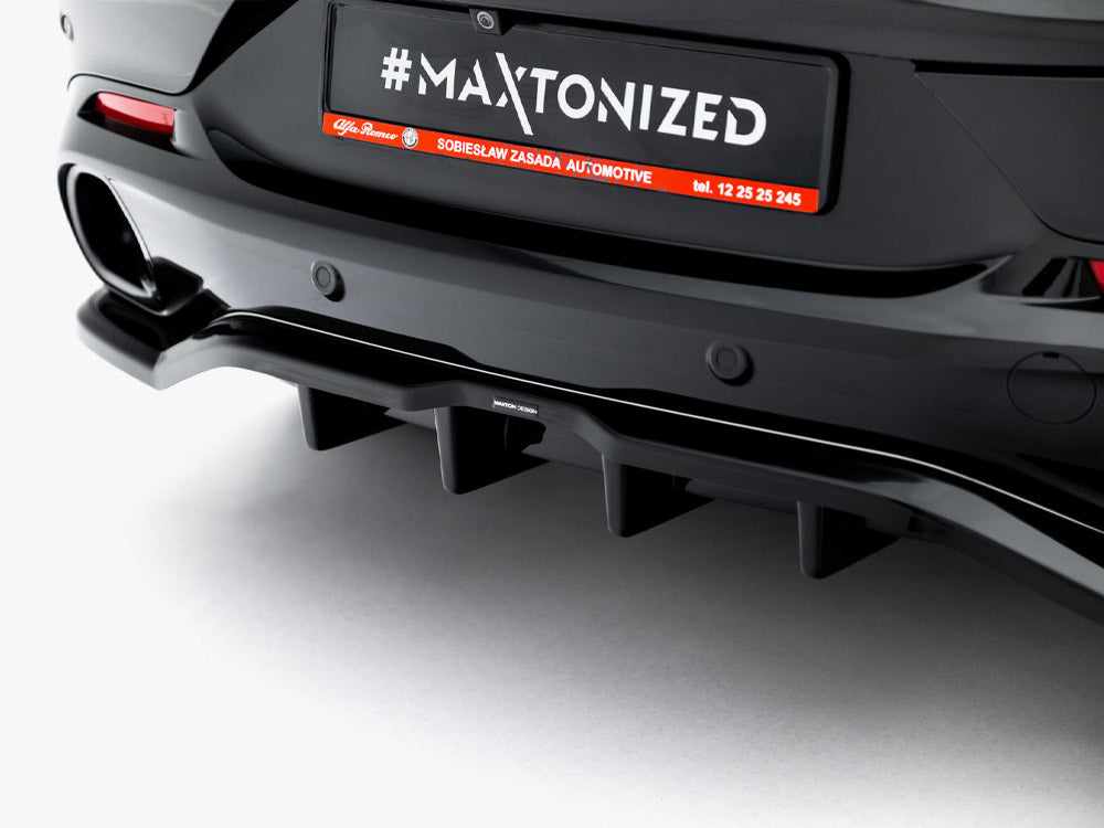 Maxton Design Central Rear Splitter (Vertical Bars) Alfa Romeo Tonale Mk1 - Wayside Performance 