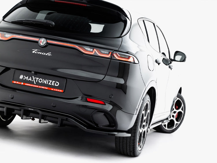 Maxton Design Central Rear Splitter (Vertical Bars) Alfa Romeo Tonale Mk1 - Wayside Performance 