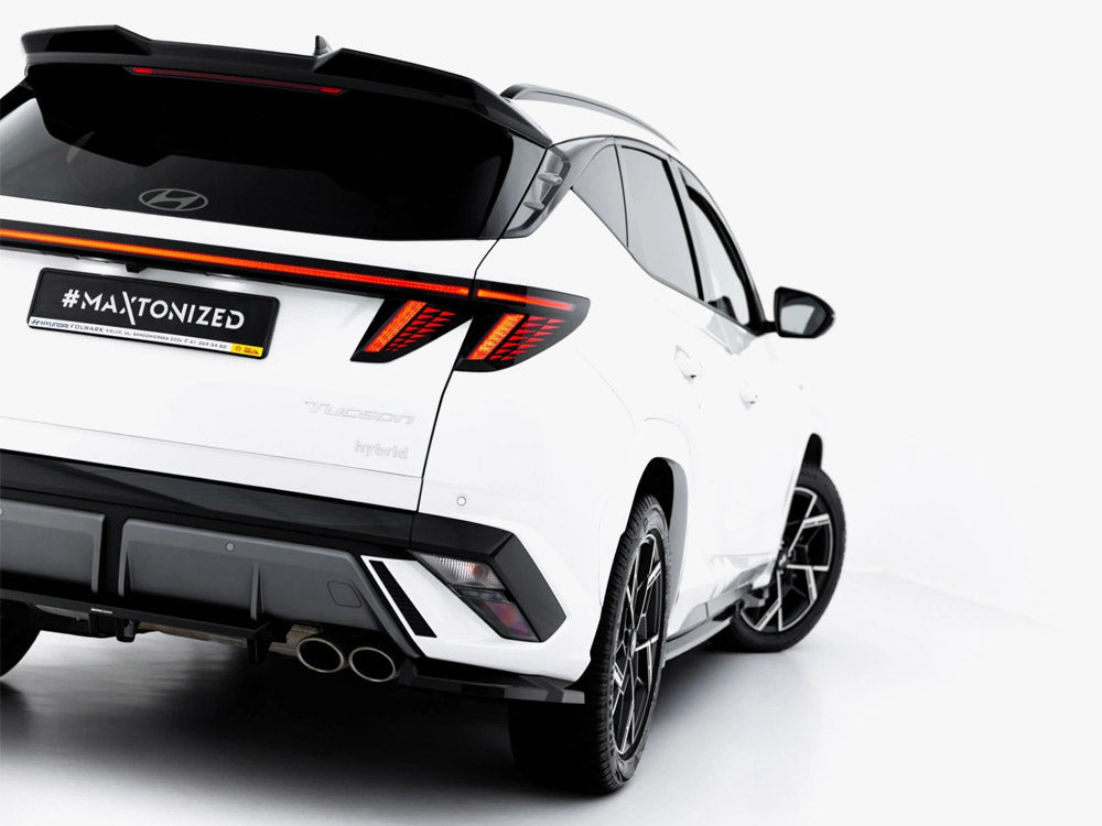 Maxton Design Rear Splitter (Vertical Bars) Hyundai Tucson N-Line Mk4 Facelift - Wayside Performance 