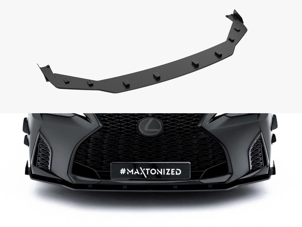 Maxton Design Street PRO Front Splitter + Flaps Lexus IS 500 Mk3 Facelift 2 (XE30) - Wayside Performance 