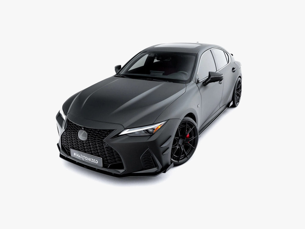 Maxton Design Street PRO Front Splitter + Flaps Lexus IS 500 Mk3 Facelift 2 (XE30) - Wayside Performance 