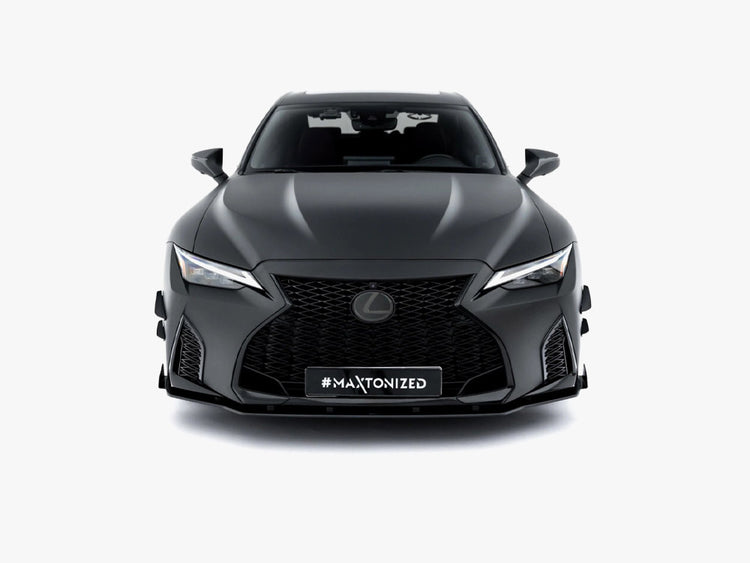 Maxton Design Street PRO Front Splitter + Flaps Lexus IS 500 Mk3 Facelift 2 (XE30) - Wayside Performance 