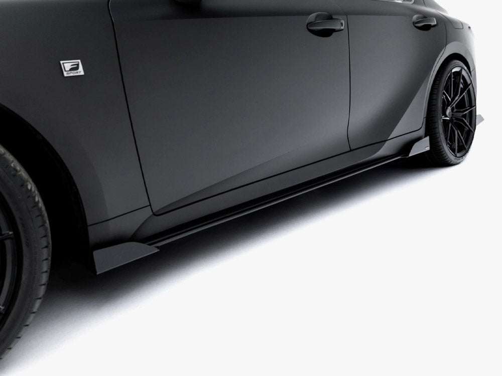 Maxton Design Street PRO Side Skirt Diffusers + Flaps Lexus IS 500 Mk3 Facelift 2 (XE30) - Wayside Performance 