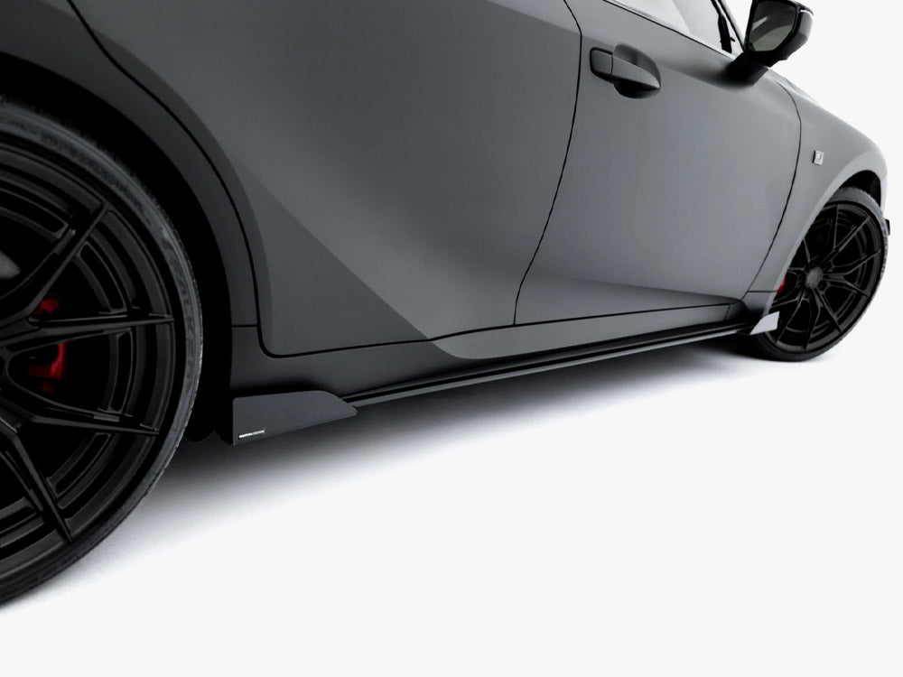 Maxton Design Street PRO Side Skirt Diffusers + Flaps Lexus IS 500 Mk3 Facelift 2 (XE30) - Wayside Performance 
