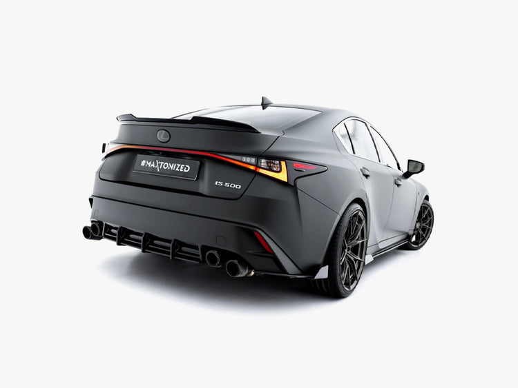 Maxton Design Street PRO Rear Side Splitters + Flaps Lexus IS 500 Mk3 Facelift 2 (XE30) - Wayside Performance 