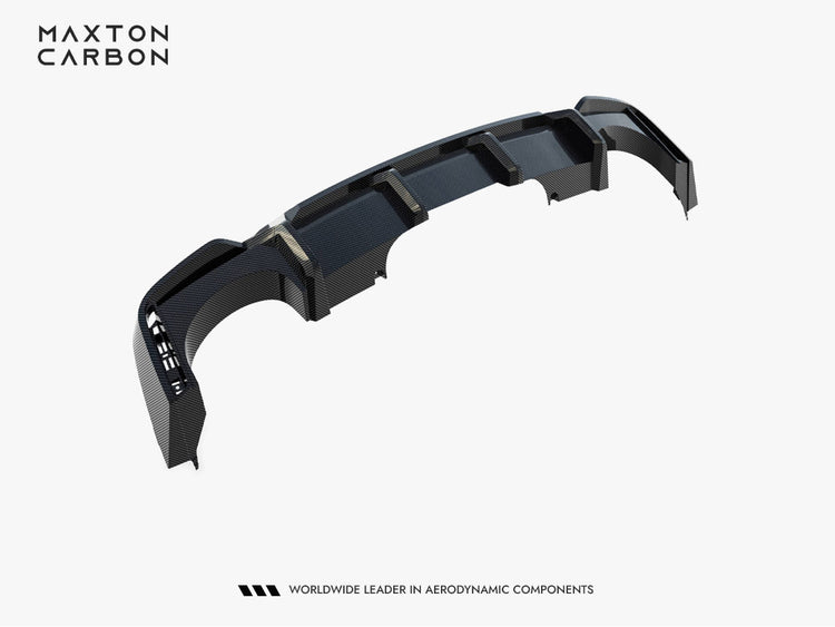 Maxton Design Prepreg Carbon Fiber Rear Diffuser Audi RS7 C8 (version with towbar) - Wayside Performance 