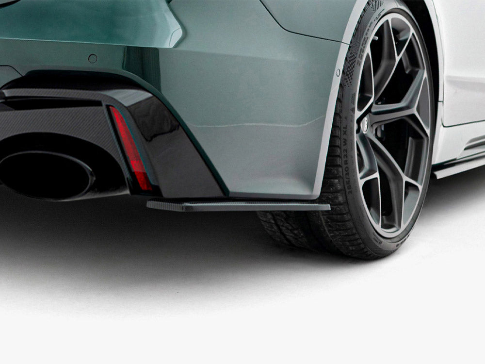 Maxton Design Prepreg Carbon Fiber Rear Side Splitters Audi RS7 C8 - Wayside Performance 