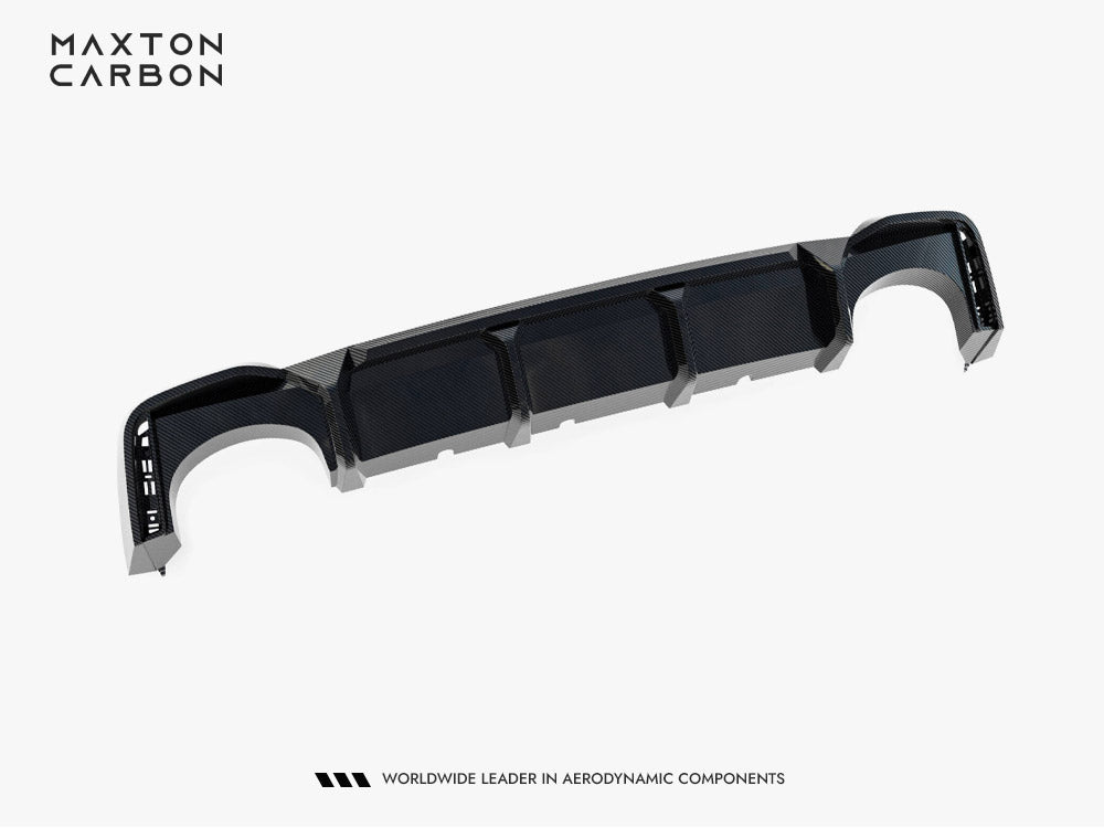 Maxton Design Prepreg Carbon Fiber Rear Diffuser Audi RS7 C8 (version without towbar) - Wayside Performance 