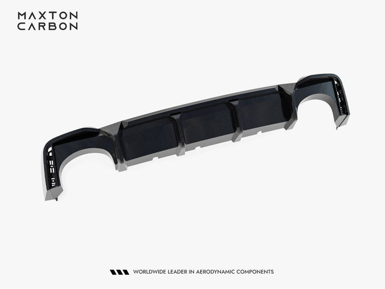 Maxton Design Prepreg Carbon Fiber Rear Diffuser Audi RS7 C8 (version without towbar) - Wayside Performance 