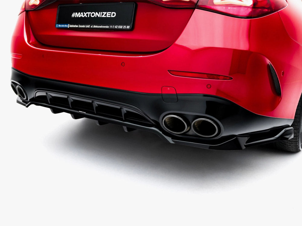 Maxton Design Rear Splitter (Vertical Bars) Mercedes-AMG E53 Sedan / Estate W214 - Wayside Performance 