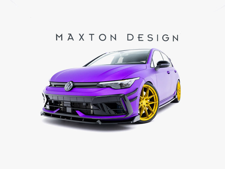Maxton Design Front Bumper Wings (Canards) Volkswagen Golf R Hatchback / Variant Mk8 Facelift - Wayside Performance 