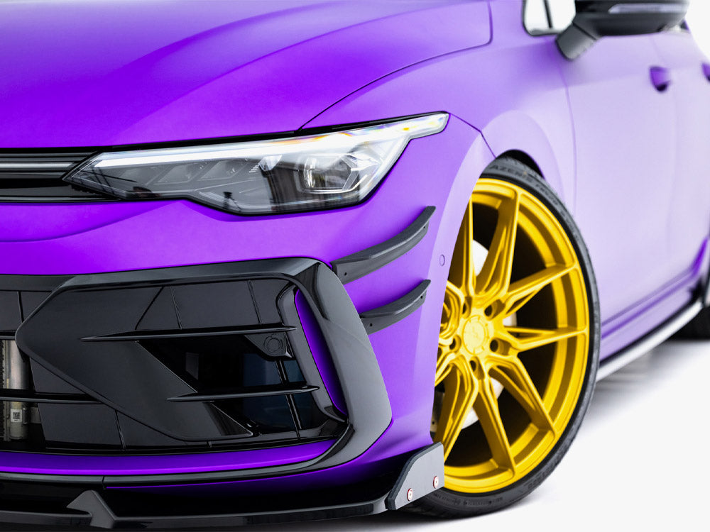 Maxton Design Front Bumper Wings (Canards) Volkswagen Golf R Hatchback / Variant Mk8 Facelift - Wayside Performance 