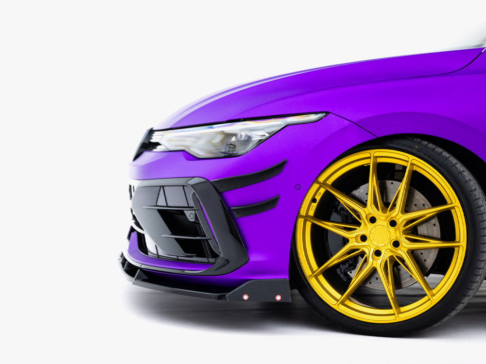 Maxton Design Front Bumper Wings (Canards) Volkswagen Golf R Hatchback / Variant Mk8 Facelift - Wayside Performance 
