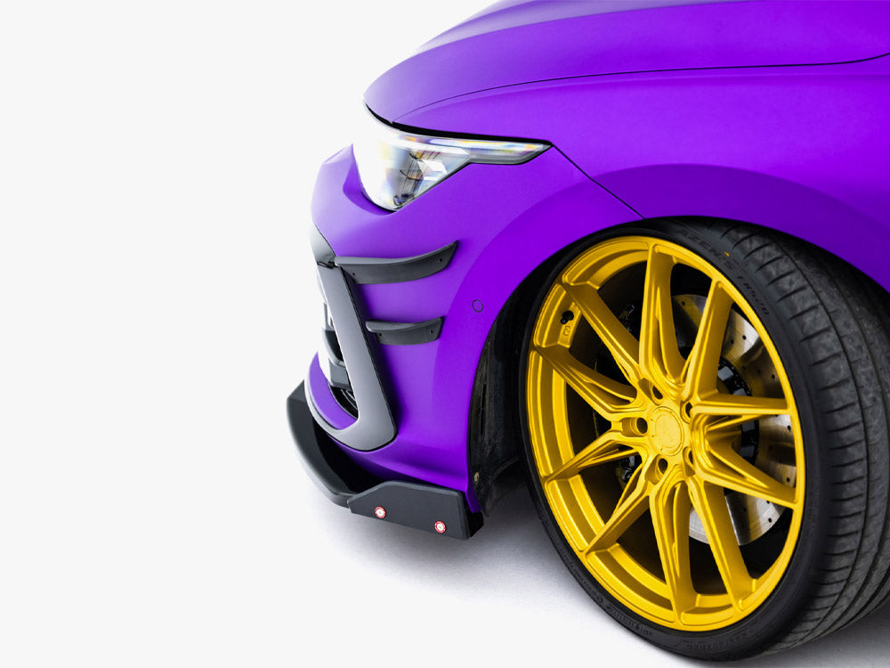 Maxton Design Front Bumper Wings (Canards) Volkswagen Golf R Hatchback / Variant Mk8 Facelift - Wayside Performance 