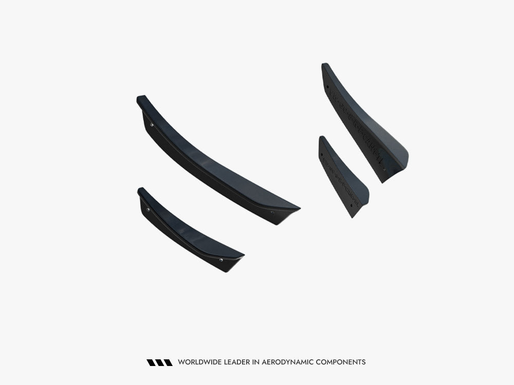 Maxton Design Front Bumper Wings (Canards) Volkswagen Golf R Hatchback / Variant Mk8 Facelift - Wayside Performance 