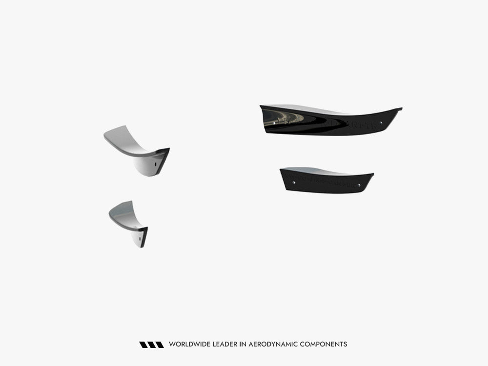 Maxton Design Front Bumper Wings (Canards) Volkswagen Golf R Hatchback / Variant Mk8 Facelift - Wayside Performance 