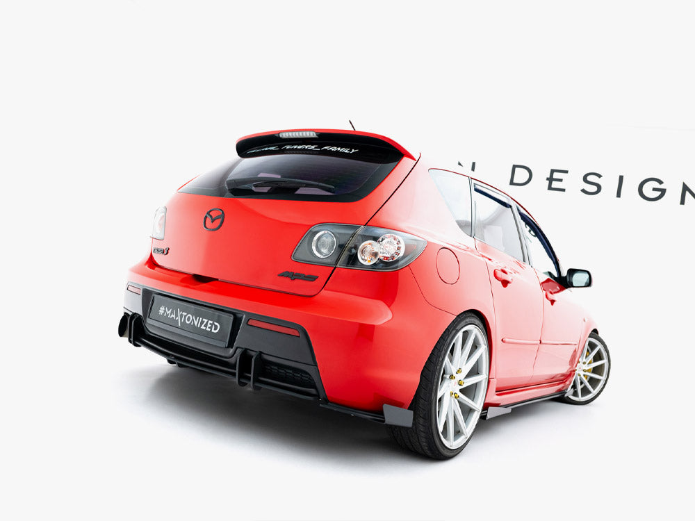 Maxton Design Street PRO Rear Diffuser Mazda 3 MPS Mk1 EU Version - Wayside Performance 