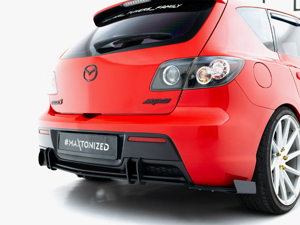 Maxton Design Street PRO Rear Diffuser Mazda 3 MPS Mk1 EU Version - Wayside Performance 