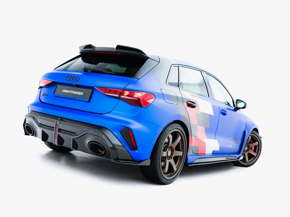 Maxton Design Carbon Fiber Rear Side Splitters Audi RS3 Sportback 8Y Facelift - Wayside Performance 