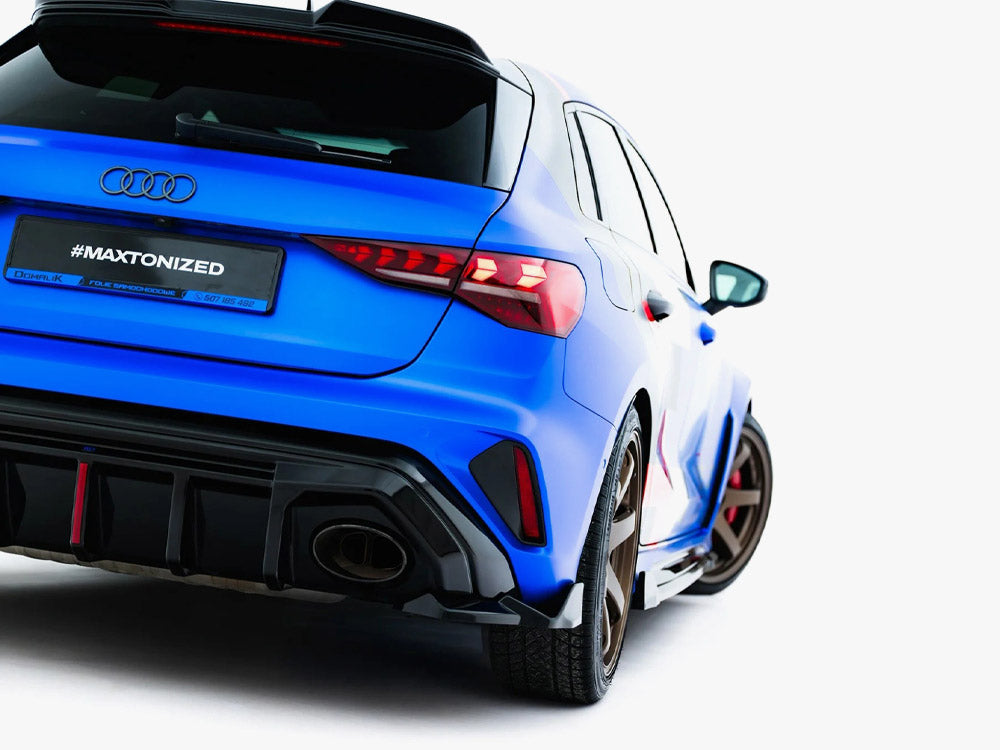 Maxton Design Rear Side Splitters V.2 Audi RS3 Sportback 8Y Facelift - Wayside Performance 