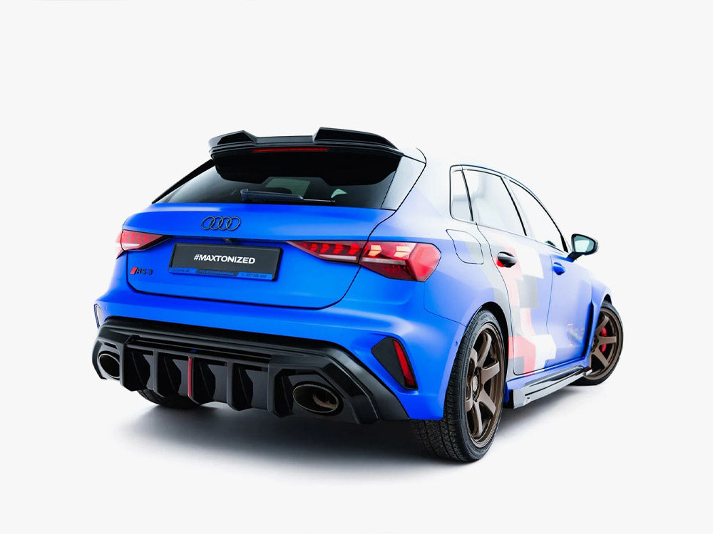 Maxton Design Rear Valance Audi RS3 8Y Sportback 8Y Facelift (Version with original reflector) - Wayside Performance 