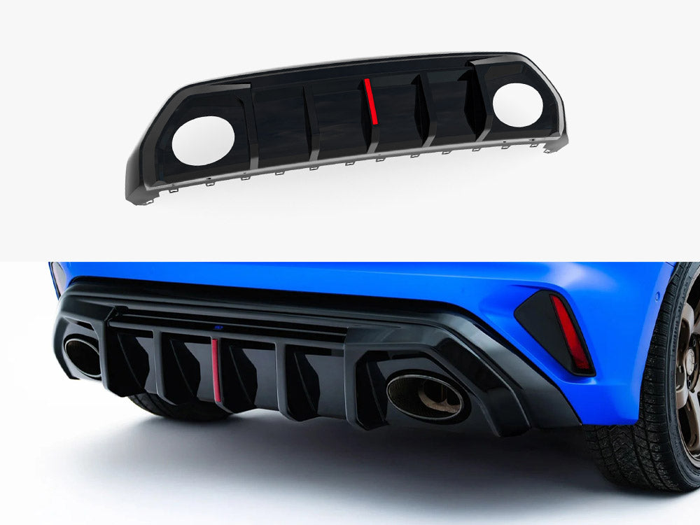 Maxton Design Rear Valance Audi RS3 8Y Sportback 8Y Facelift (Version with original reflector) - Wayside Performance 
