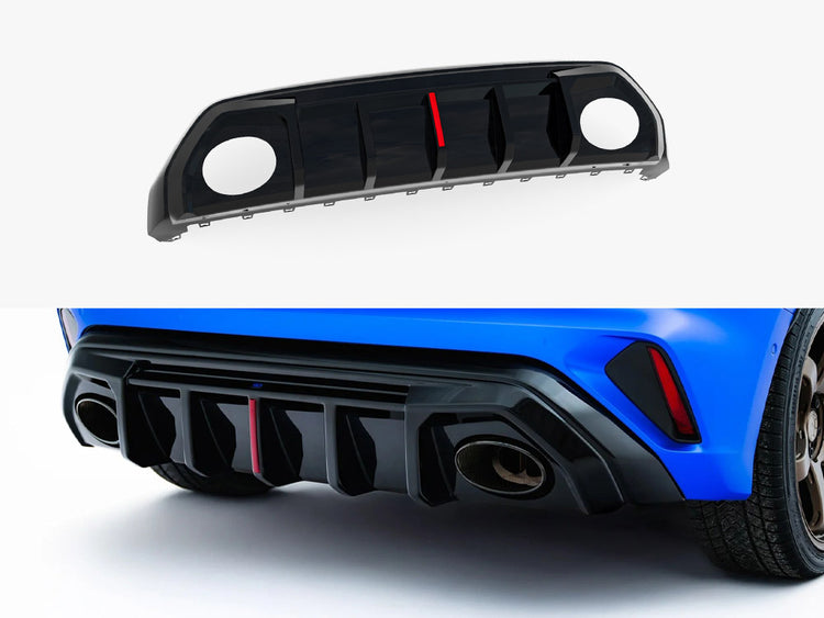 Maxton Design Rear Valance Audi RS3 8Y Sportback 8Y Facelift (Version with original reflector) - Wayside Performance 