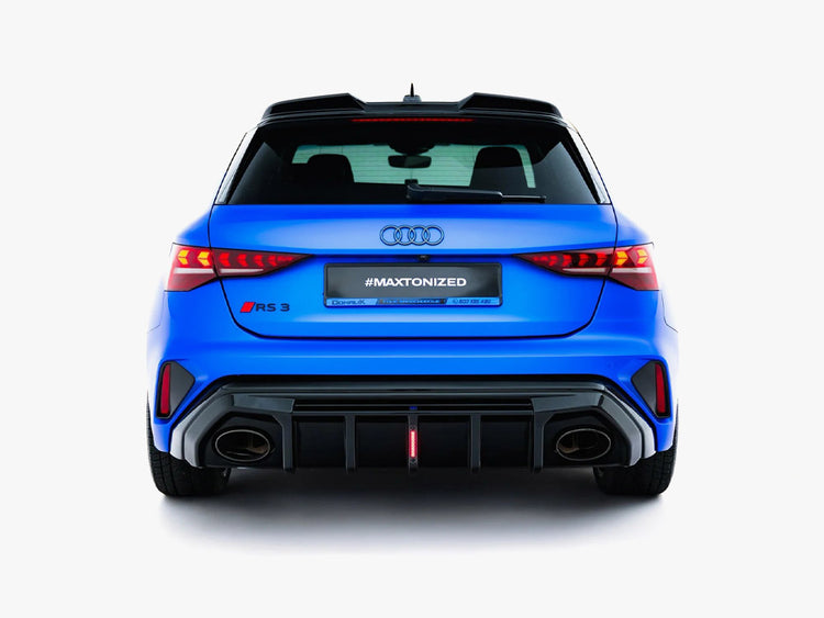 Maxton Design Rear Valance Audi RS3 8Y Sportback 8Y Facelift (Version with LED light) - Wayside Performance 