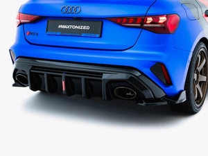 Maxton Design Rear Valance Audi RS3 8Y Sportback 8Y Facelift (Version with LED light) - Wayside Performance 