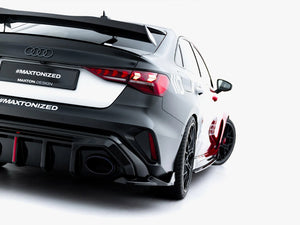 Maxton Design Rear Side Splitters V.2 Audi RS3 Sedan 8Y Facelift - Wayside Performance 