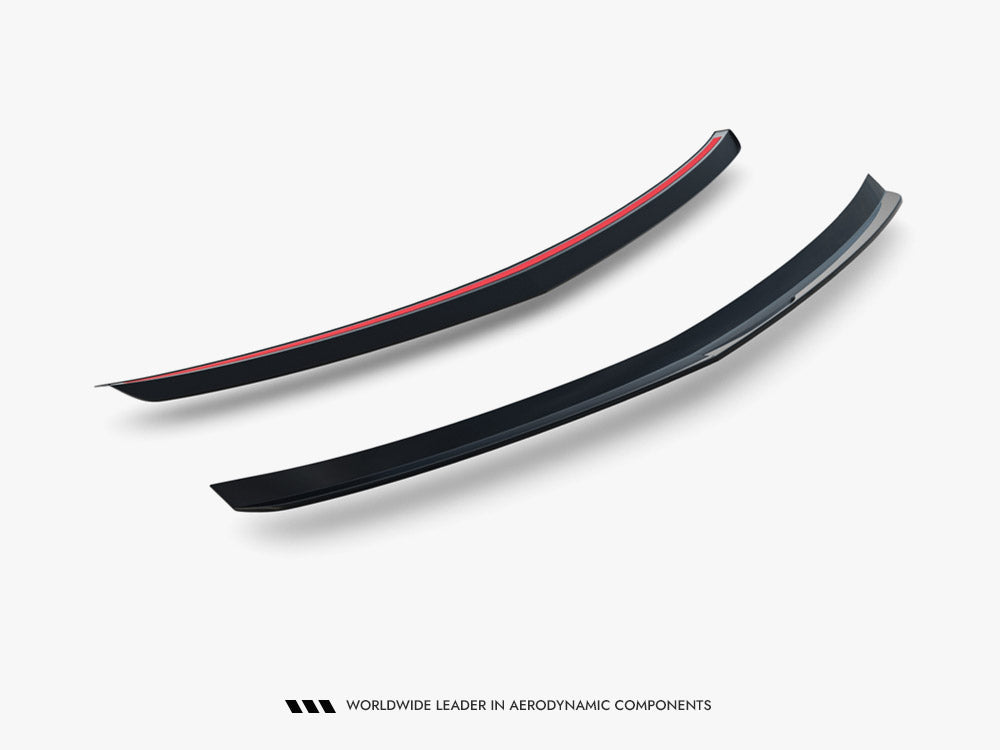 Maxton Design Spoiler CAP for Mercedes-Benz C-Class Coupe AMG-Line C204, black plastic rear trunk spoiler with aerodynamic design