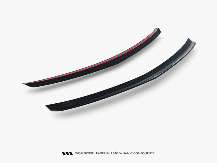 Maxton Design Spoiler CAP for Mercedes-Benz C-Class Coupe AMG-Line C204, black plastic rear trunk spoiler with aerodynamic design