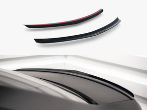 Maxton Design Mercedes-Benz C-Class Coupe spoiler for standard and AMG-Line C204 models, shown on a sleek black coupe.