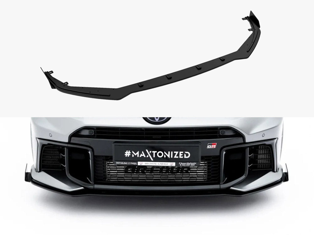 Maxton Design Street PRO Front Splitter + Flaps Toyota GR Yaris Mk4 Facelift - Wayside Performance 