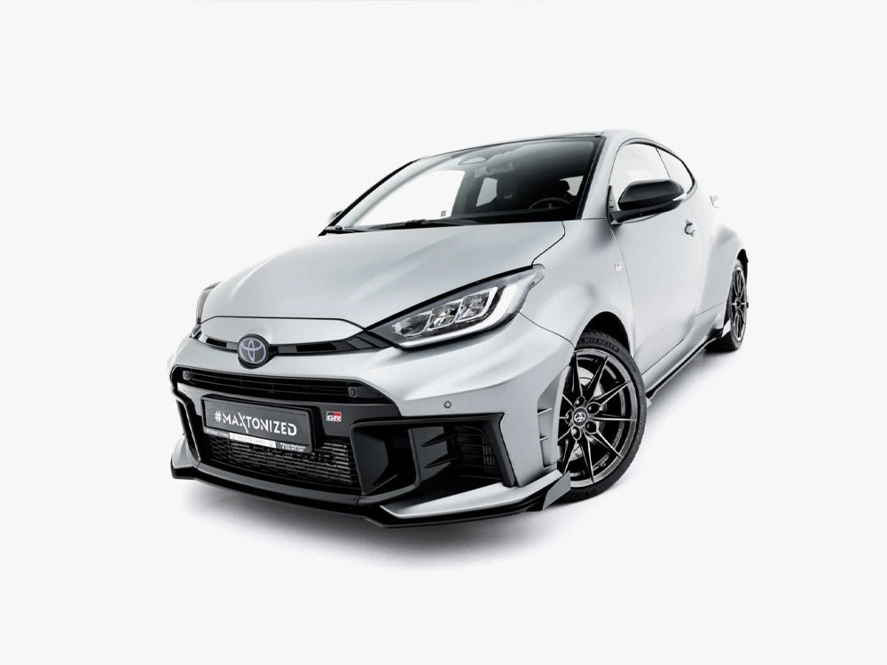 Maxton Design Street PRO Front Splitter + Flaps Toyota GR Yaris Mk4 Facelift - Wayside Performance 