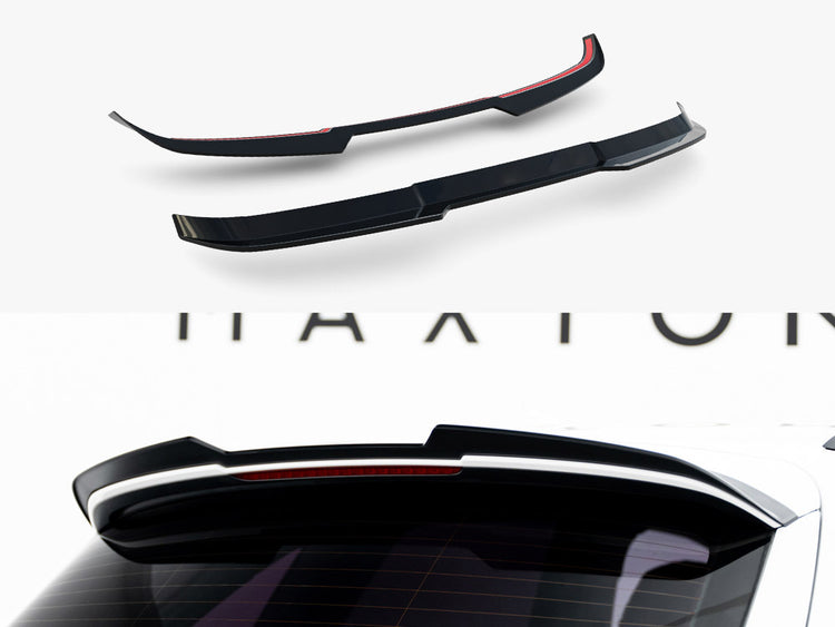 Maxton Design Audi SQ5 Q5 S-Line Mk1 (8R) body spoiler in black, showing the sleek aerodynamic rear styling component.