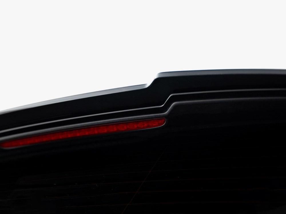 Maxton Design Spoiler CAP for Audi SQ7 and Q7 S-Line Mk2 body styling, black aerodynamic car accessory, MAXTON® DESIGN.