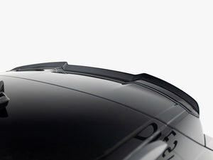 Maxton Design Spoiler CAP for Audi SQ7 Q7 S-Line Mk2, body and styling accessory in black, designed for enhanced sporty appearance.