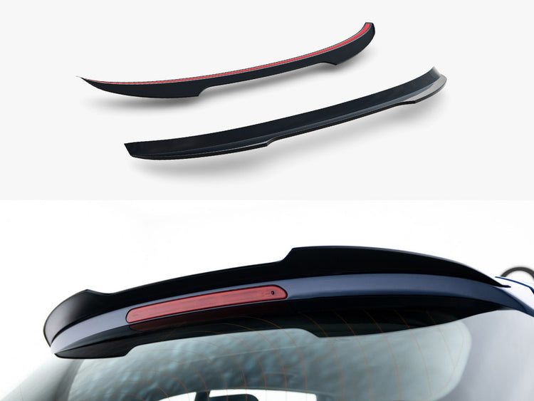 Maxton Design Spoiler Cap V.2 for BMW 1 Series F20/F21 M-power facelift, body styling accessory with sleek design.