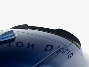 Maxton Design Spoiler Cap V.2 for BMW 1 Series F20/F21 M Power facelift, body styling accessory, black plastic finish