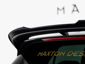 Maxton Design Spoiler CAP V.2 for Volkswagen Golf R-Performance Mk8 Facelift, body styling part, black aerodynamic rear spoiler